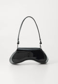 Diesel Inspired Play Play Glossy Shoulder Bag With Box And Dust Bag Including Carry Bag (Black)