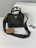 C-Inspired Willow Mini Tote Bag With Coin Pouch Including Box And Dust Bag (Black)