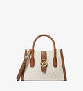 MK-Inspired Gabby Signature Satchel Bag With Dust Bag (Beige)