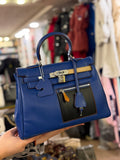 H-Inspired Kelly 25 Colormatic Retourne With Box And Dust Bag (Blue) (1075)