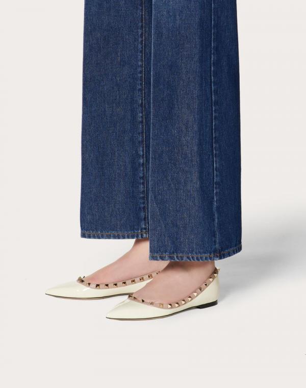 Valentino_Rockstud_Patent_White_Ballerina_Flats_For_Women_With_Original_Box_And_Carry_Bag