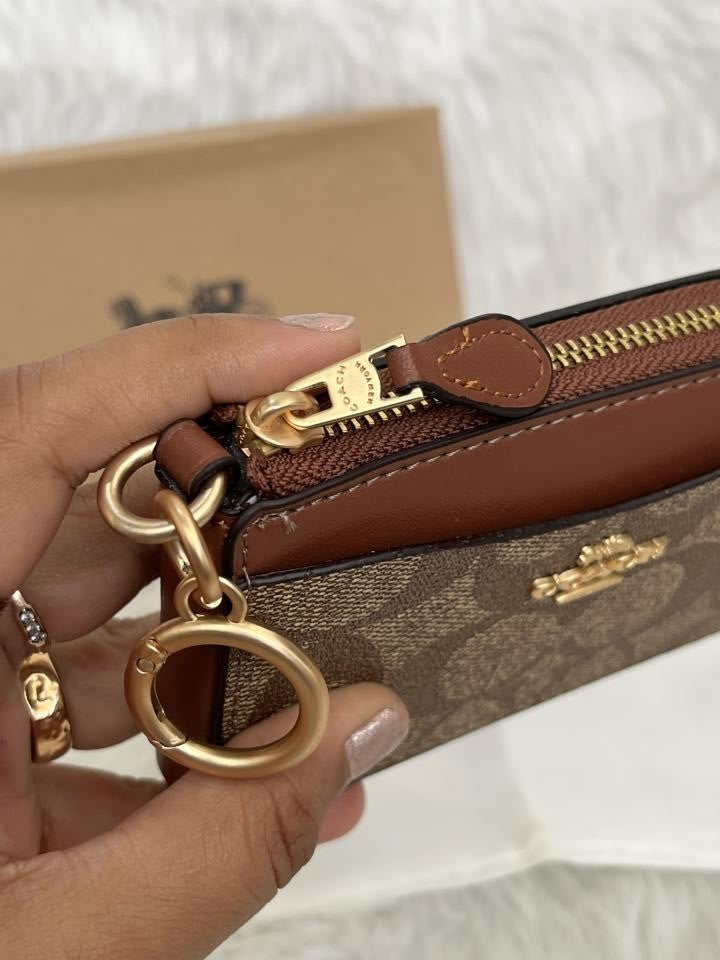 Coach_CC-4_Zip_Card_Case_Wallet_With_OriginalBox_DustCover