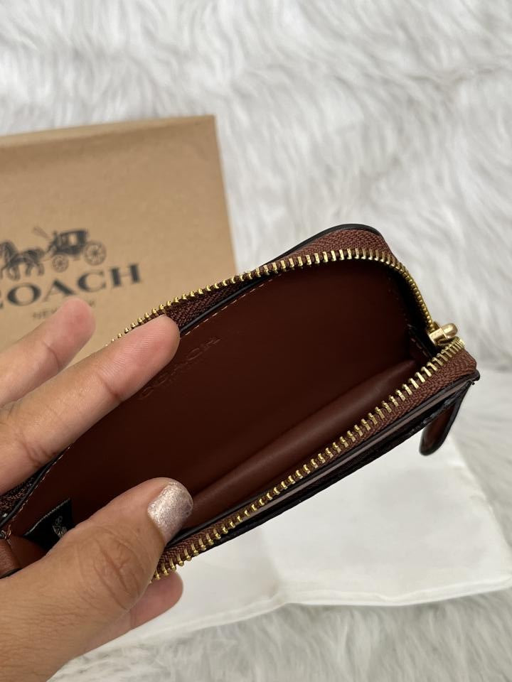 Coach_CC-4_Zip_Card_Case_Wallet_With_OriginalBox_DustCover