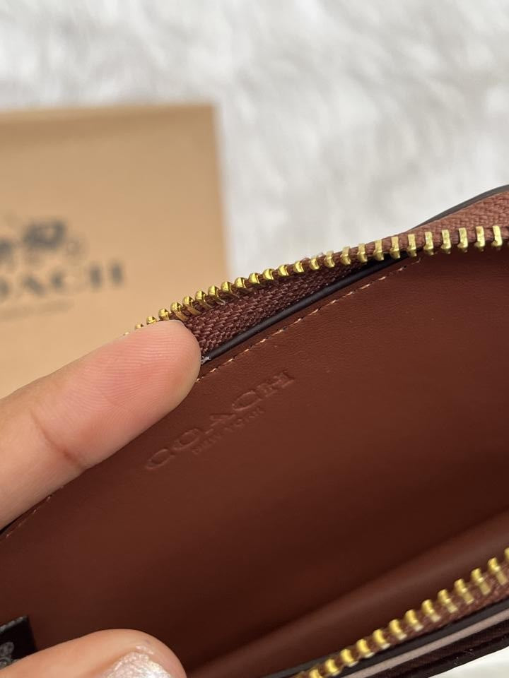 Coach_CC-4_Zip_Card_Case_Wallet_With_OriginalBox_DustCover