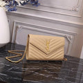 YSL-Inspired chain Sling Bag (Beige)
