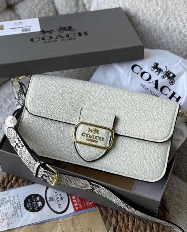 C-Inspired Morgan Shoulder Bag With Box (White)