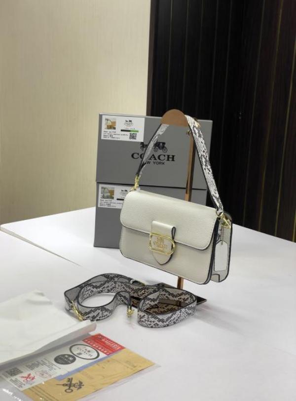 C-Inspired Morgan Shoulder Bag With Box (White)