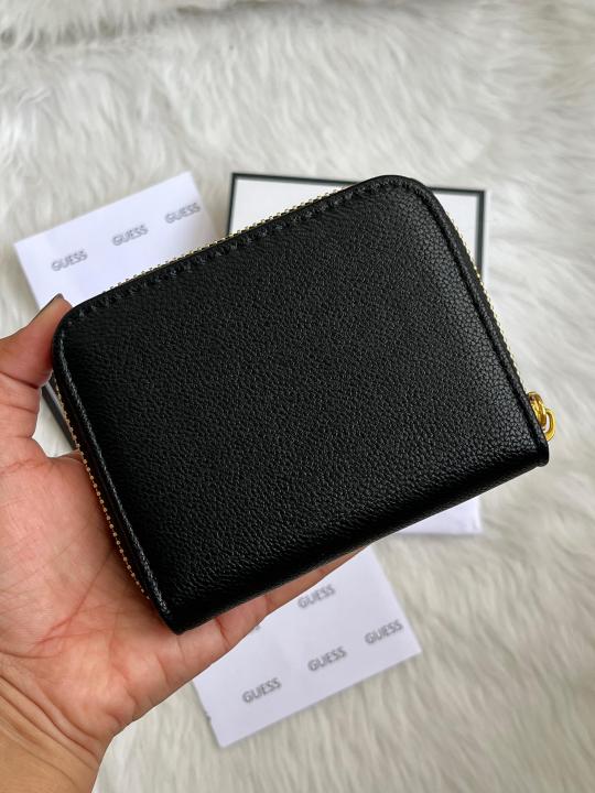 Guess 001 Black Mini Wallet With Original Box Dust Cover Card Premium Packaging