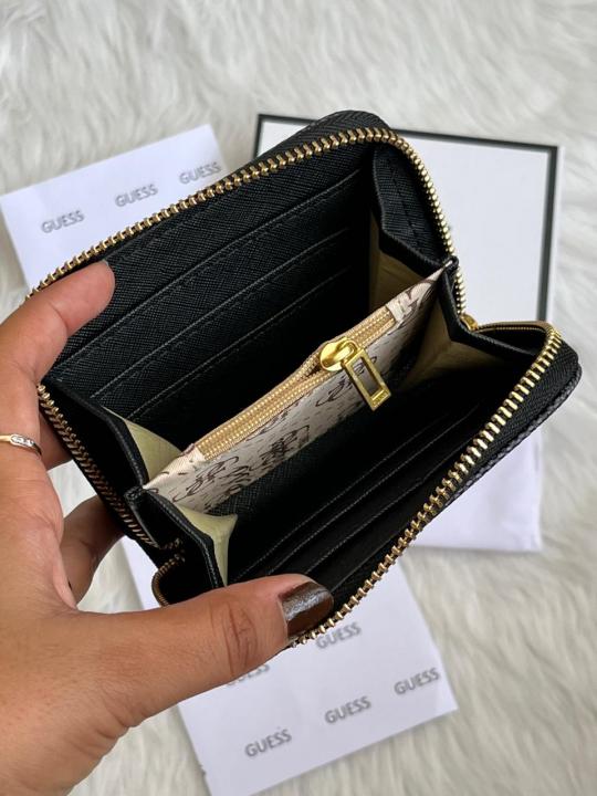 Guess 001 Gray Mini Wallet With Original Box Dust Cover Card Premium Packaging