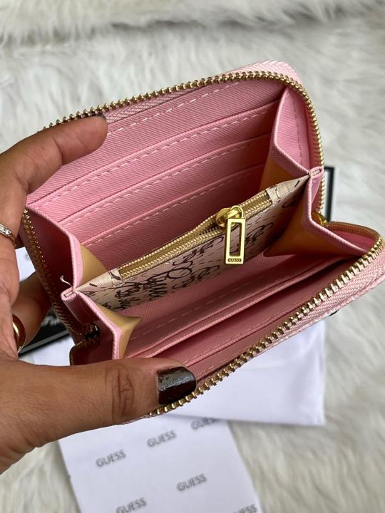 Guess 001 Gray Mini Wallet With Original Box Dust Cover Card Premium Packaging