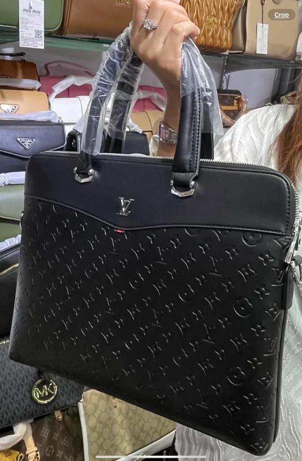 LV-Inspired Laptop Bag With Dust Bag