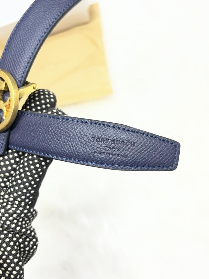 Tory_Burch_63_Blue_Belt_ForWoman_With_OriginalBox_DustCover