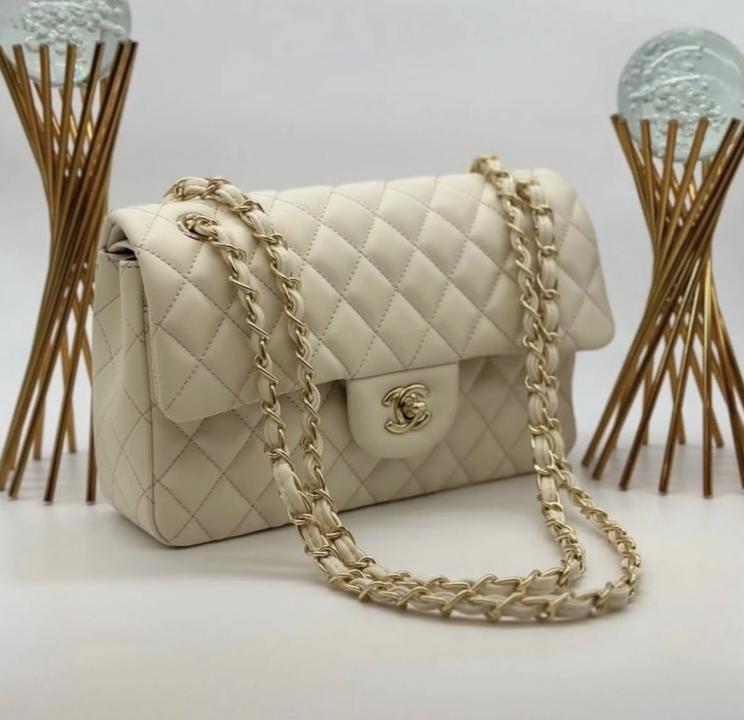 Chanel-Inspired Jumbo shoulder Bag (Apricot)