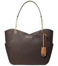 MK-Inspired jet set travel Tote Bag with Dust Bag (Coffee Brown)