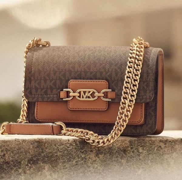MK-Inspired Heather Shoulder Bag (Brown)