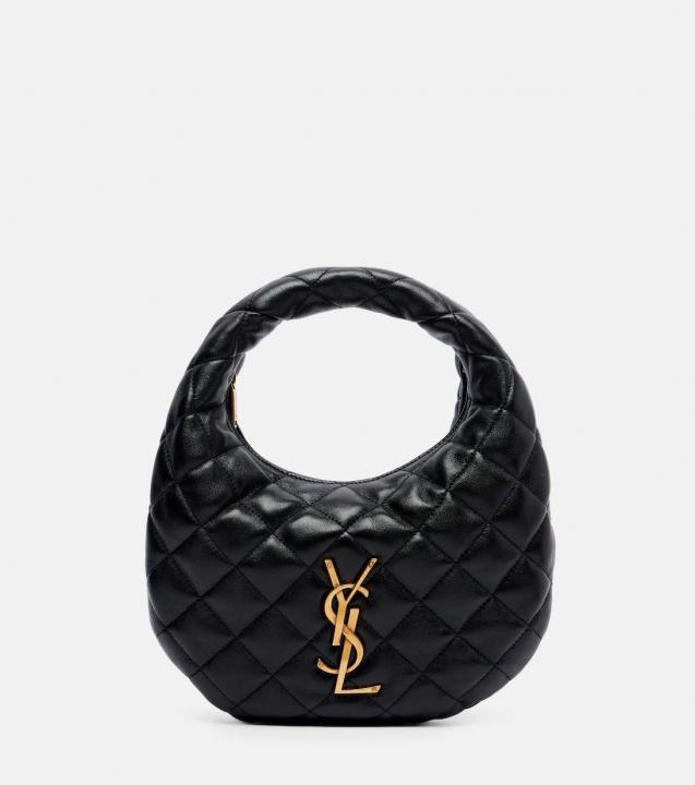 YSL-Inspired Icarino Quilted Small Shoulder Bag With Box (Black)