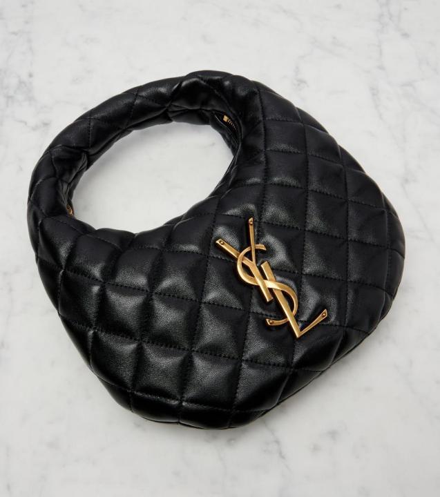 YSL-Inspired Icarino Quilted Small Shoulder Bag With Box (Black)
