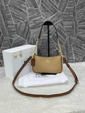 Coacch Teri Milk Tea Plain ShoulderBag With OriginalWhite Box SuperPremium