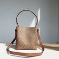 C-Inspired Inspired Mollie Bucket Bag With Box (Brown)