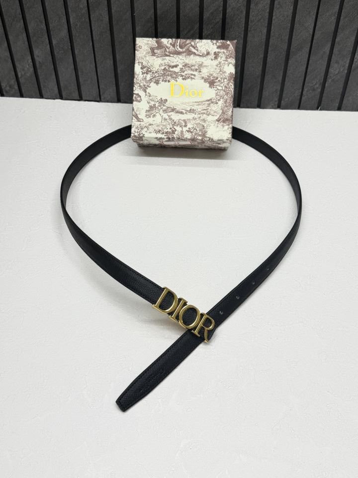 Diorr 26 Black Womans Belt With originalBox DustCover
