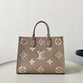 LV-Inspired On The Go With Dust Bag (Khaki)