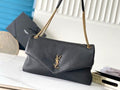 YSL-Inspired Calypso Shoulder Bag With Dust Bag (Black)