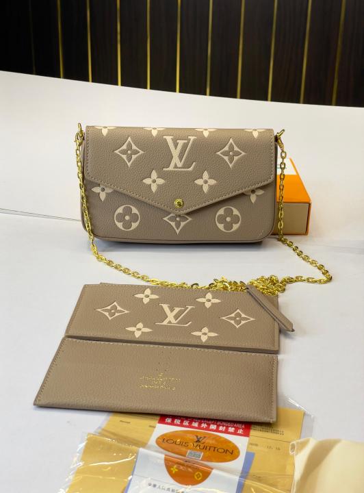 LV-Inspired Felicie With 2 Utility Pouches With Box