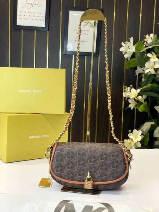 MK-Inspired Mila Shoulder Bag With Box (coffee)