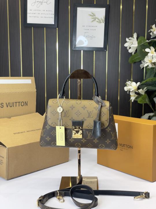 LV-Inspired Madeleine Top Handle Bag With Double Box (Signature)