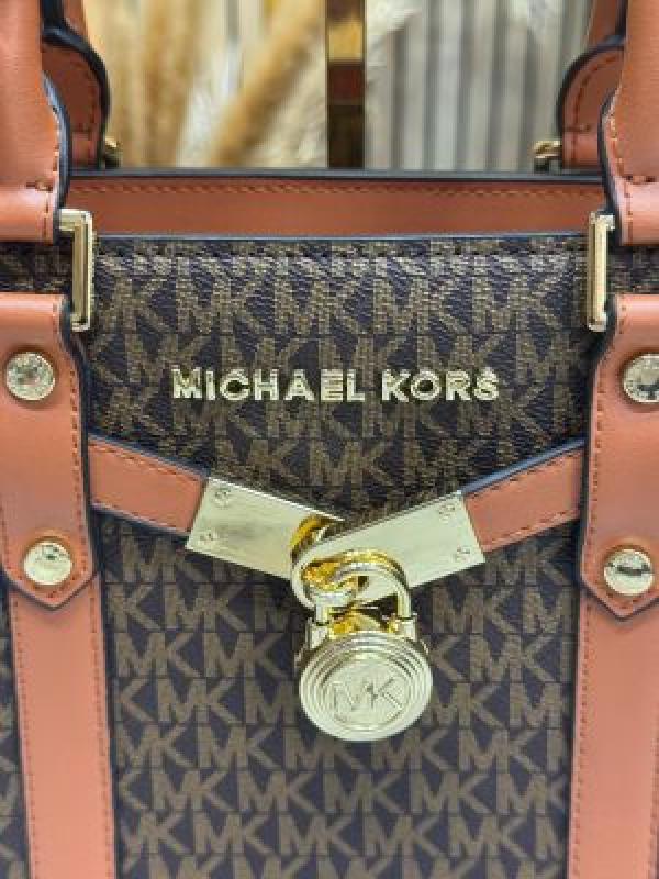 MK-Inspired Hamilton Handbag With Dust Bag (Brown)