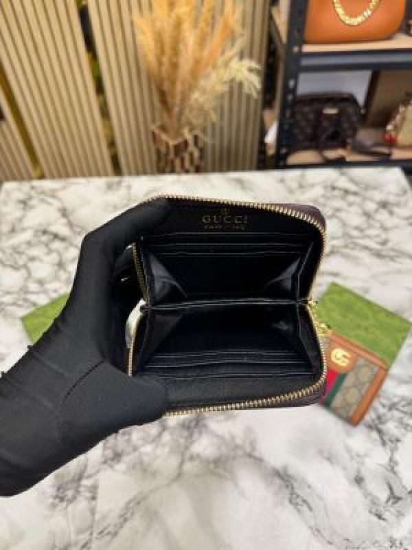 G-Inspired GG Supreme Canvas Ophidia Mini Wallet With Stripe Including Box (coffee)