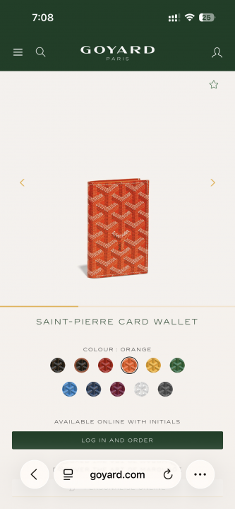 Goyardd WM-3 St Pierre Card Wallet With OriginalBox