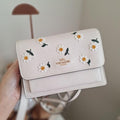 C-Inspired Klare Daisy Shoulder Bag With Box (White-Flower)