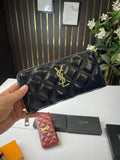 YSL-Inspired Women's Wallet With Box (Black)