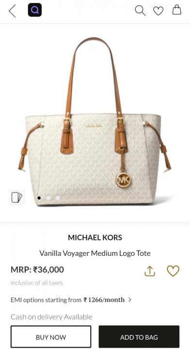Michae.l kors mk voyager totebag with dustbag tags