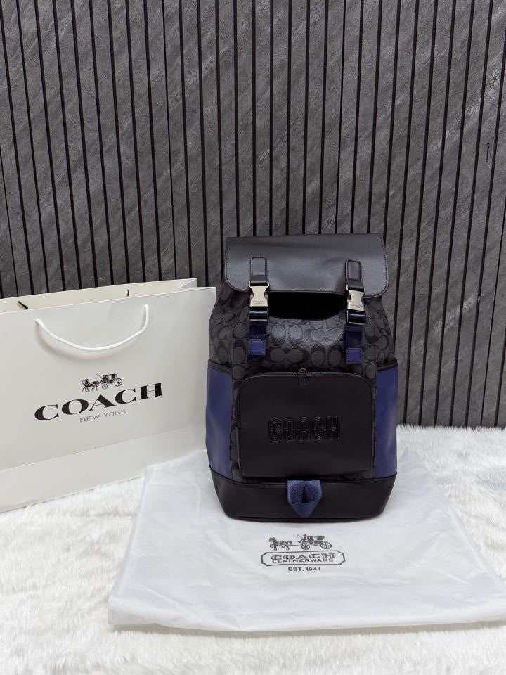 Coacch CB 058-1 Black-Blue Backpack With Original DustCover & CarryBag