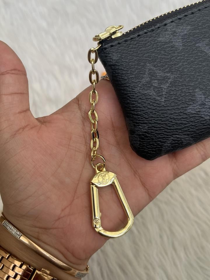 Louiis Vuitton LV-1 Mini Coin Pouch Keychain With Original Box