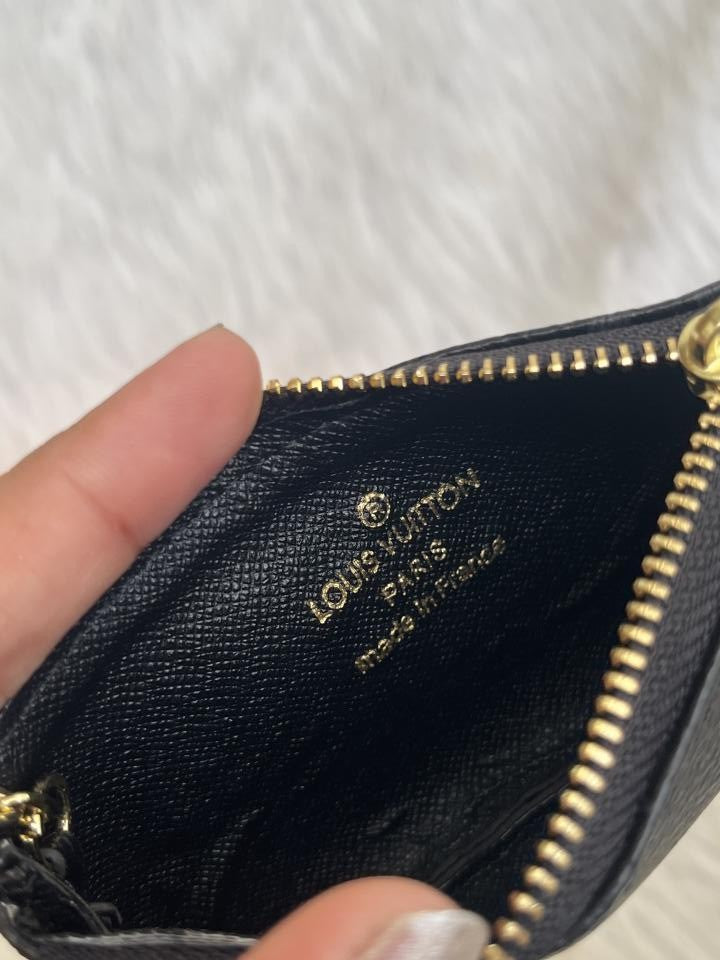 Louiis Vuitton LV-1 Mini Coin Pouch Keychain With Original Box