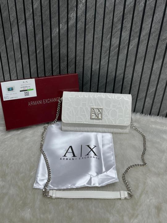 Arma Exchange White Wallet Sling With Original Box & DustCover