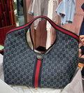 Guccci CB Giglio Large Denim Tote With Original DustCover & CarryBag