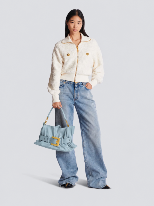 Balmaiin Medium Anthem Bag In Smooth Leather With DustCover