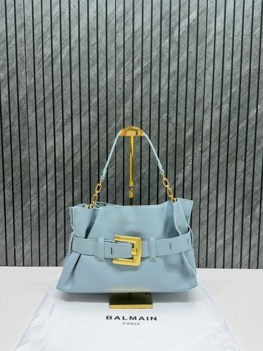 Balmaiin Medium Anthem Bag In Smooth Leather With DustCover