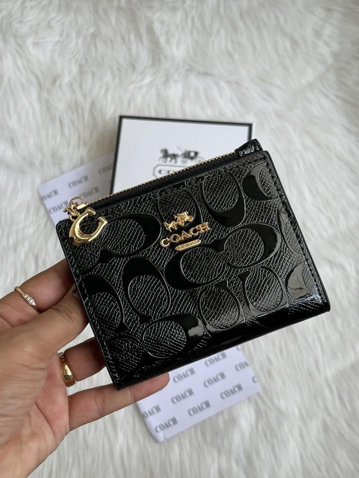 Coacch Snap Wallet Black Mini With Original Box dustCover