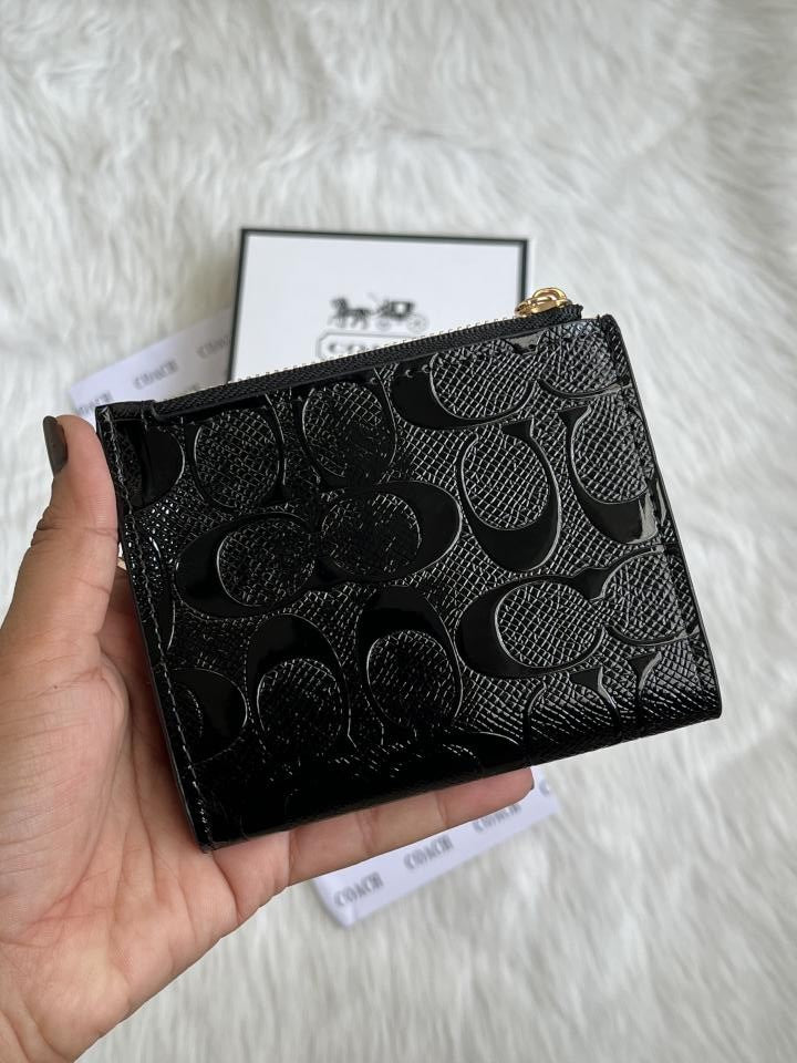 Coacch Snap Wallet Black Mini With Original Box dustCover