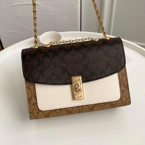 Cooach_clane crossbody signature canvas bag with double box