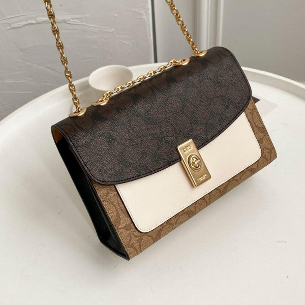 Cooach_clane crossbody signature canvas bag with double box