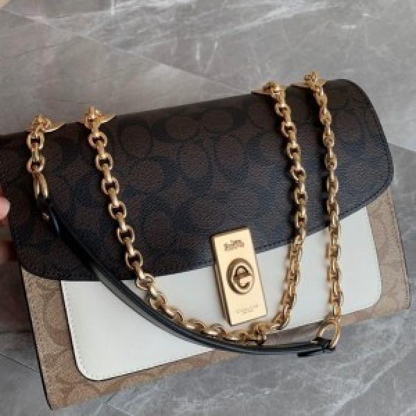 Cooach_clane crossbody signature canvas bag with double box