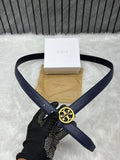 Tory Burcch Blue 63 Womans Belt With OriginalBox & DustCover