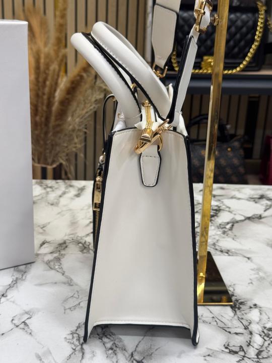 Aldo-inspired Priaira Floral Tote Bag With Box And Pouch (Orange Flower)