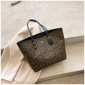 Coach Signature Canvas Zip Tote Bag With Box And Dust Bag (Coffee)